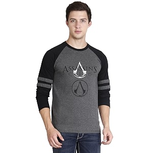 FLEXIMAA Mens Cotton Round Neck Printed Full