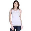 FLEXIMAA Women39s Cotton Plain Round Neck Sleeveless
