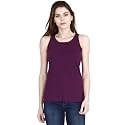 FLEXIMAA Women39s Cotton Plain Round Neck Sleeveless