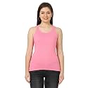 FLEXIMAA Women39s Cotton Plain Round Neck Sleeveless