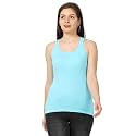 FLEXIMAA Women39s Cotton Plain Round Neck Sleeveless