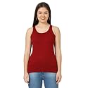 FLEXIMAA Women39s Cotton Plain Round Neck Sleeveless