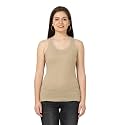FLEXIMAA Women39s Cotton Plain Round Neck Sleeveless