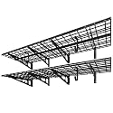 FLEXIMOUNTS 2-Pack 2x6ft Garage Shelving with Hooks, 1400lbs Load, Black