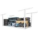 FLEXIMOUNTS 3x6 Overhead Garage Storage Adjustable Ceiling Rack, White