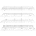 FLEXIMOUNTS 4-Pack 24-inch-by-72-inch Wall Shelf Garage Storage Rack Wall Mounted Floating Shelves 2x6 ft,White, Classic Series