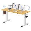 FLEXISPOT 63x24 Inch Electric Standing Desk, Maple