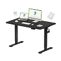 FLEXISPOT SuperGo SE1 Height Adjustable Table | Anti-Collision Detection | 5Y Warranty | 80 KG | Standing Desk (Black-Black, 120x75CM)