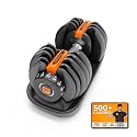 Flexnest Adjustable Dumbbells, Designed-in-Germany, Easy Weight Adjustment, For Home Workout, Gym Exercise Set For Men & Women (Black, 40kgs - Set of 1)