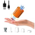 FLEXTAILGEAR Portable Air Pump with Camping Lantern Tiny Pump 2X 4kPa Air Pump for Inflatables Rechargeable Air Mattress Pump with Magnetic Design for Sleeping Pads, Pool Floats, Swimming Rings(OG)