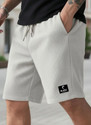 Flicfol Self Design Men White Regular Shorts