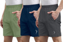 Flicfol Solid Men Multicolor Sports Shorts