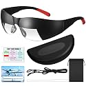 Flight Training Glasses Flight Goggles IFR Training Aviation Glasses Black View Limiting Goggles Device with Luggage Tag Box and Storage Bag