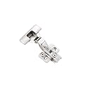 FLIKER Steel Auto Concealed Soft Closing Hydraulic Hinge with 3D Adjustment for Cabinet/Furniture/Wardrobes Silver (SET OF 2 PCS) (15 Crank-Inset)