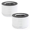 3-in-1 True HEPA Replacement Filter, Compatible with hOmeLabs Home Compact Ionic HEPA Air Purifier HME020020N, AKJ050GE, 2-Pack (2)