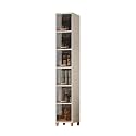 Flip-top Slim Storage Cart,2-6 Tiers Narrow Gap Cart,Bathroom Organizer Cabinet,for Laundry Narrow Places Bathroom Small Corner(Width 54cm,6 Tiers)