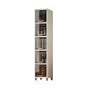 Flip-top Slim Storage Cart,2-6 Tiers Narrow Gap Cart,Bathroom Organizer Cabinet,for Laundry Narrow Places Bathroom Small Corner(Width 44cm,5 Tiers)