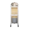 Flip-top Slim Storage Cart,Narrow Gap Cart with Universal Wheels,Bathroom Organizer Cabinet,for Laundry Narrow Places Bathroom Small Corner(3 tiers-25x40x82cm)