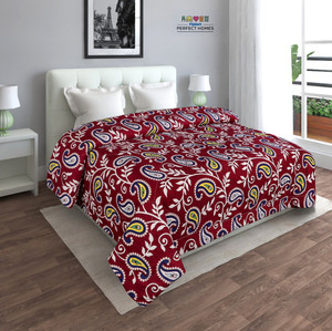 flipkart perfect homes 3d printed double comforter for  ac room