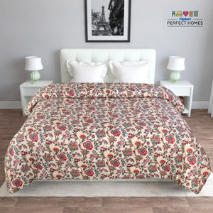 flipkart perfect homes 3d printed double comforter for  ac room