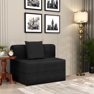 flipkart perfect homes 3x6 - feet lightweight 1 seater single foam fold out sofa cum bed