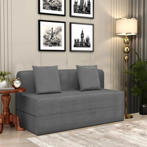 flipkart perfect homes 4x6 - feet lightweight sofa cum bed 2 seater single foam fold out sofa cum bed