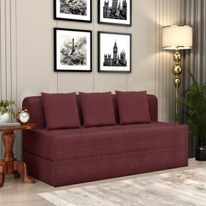 flipkart perfect homes 5x6 - feet lightweight sofa cum bed 3 seater double foam fold out sofa cum bed