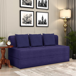flipkart perfect homes 5x6 - feet lightweight sofa cum bed 3 seater double foam fold out sofa cum bed