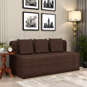 flipkart perfect homes 5x6 - feet lightweight sofa cum bed 3 seater double foam fold out sofa cum bed