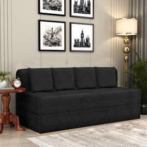 flipkart perfect homes 6x6 - feet lightweight 4 seater double foam fold out sofa cum bed
