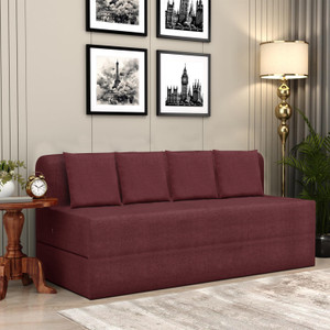 flipkart perfect homes 6x6 - feet lightweight sofa cum bed 4 seater double foam fold out sofa cum bed