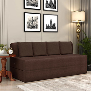 flipkart perfect homes 6x6 - feet lightweight sofa cum bed 4 seater double foam fold out sofa cum bed