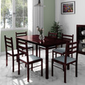 Flipkart Perfect Homes Capri Solid Wood 6 Seater Dining Set