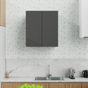 Flipkart Perfect Homes Compact 2-Door Wall Mounted Home & Kitchen Storage Cabinet with Shelf Engineered Wood Kitchen Cabinet