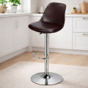 Flipkart Perfect Homes ELI Adjustable Bar Stool with Back Support | Hydraulic Bar Chair Metal Bar Stool