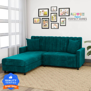 flipkart perfect homes freya lhs fabric 5 seater  sofa