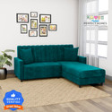 Flipkart Perfect Homes Freya RHS Fabric 5 Seater  Sofa (Finish Color - Teal, DIY(Do-It-Yourself))