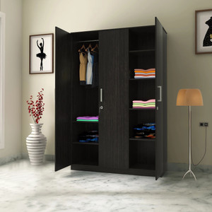 flipkart perfect homes julian engineered wood 3 door wardrobe