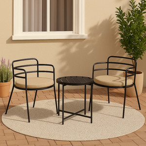 flipkart perfect homes metal table  chair set