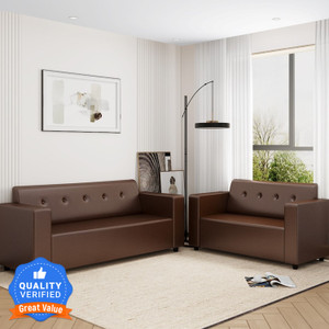 flipkart perfect homes milos leatherette 5 seater  sofa