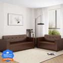Flipkart Perfect Homes Milos Leatherette 5 Seater  Sofa