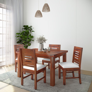 flipkart perfect homes purewood sheesham 4 seater dining set