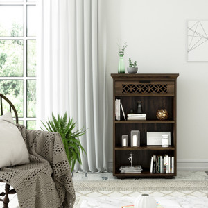 flipkart perfect homes purewood sheesham open book shelf