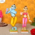 Flipkart Perfect Homes Radha Krishna Exquisite Marble Statues, Murtis, for Home Décor & pooja rooms Decorative Showpiece  -  22 cm