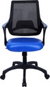 Flipkart Perfect Homes Sango Leatherette Office Arm Chair (Blue, Optional Installation Available)