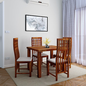 flipkart perfect homes sheesham  rosewood  solid wood 4 seater dining set
