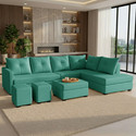Flipkart Perfect Homes SOFEE Fabric 8 Seater