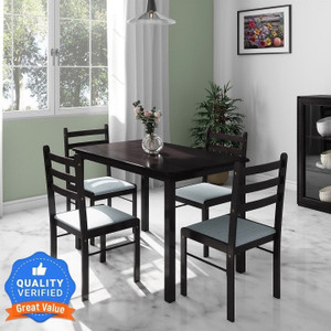 flipkart perfect homes capri solid wood 4 seater dining set