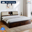 Flipkart Perfect Homes Stout with Storage Headboard