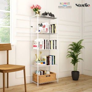 flipkart perfect homes studio book shelf metal open book shelf